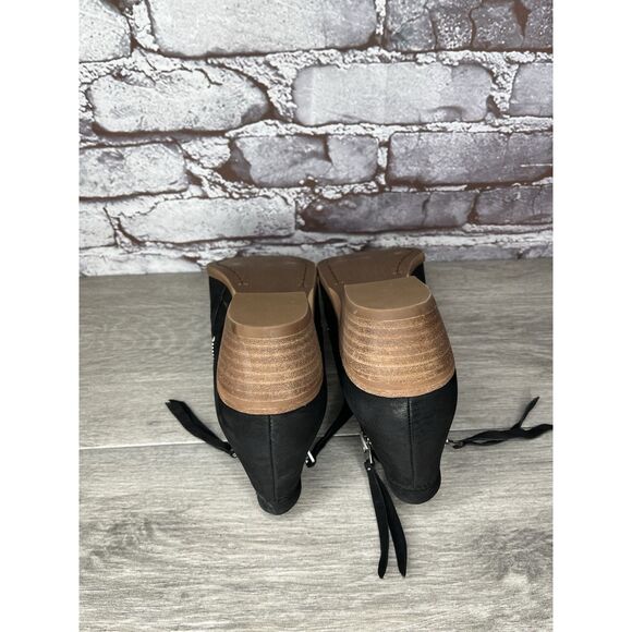 SAM EDELMAN Packer Black Nubuck Leather Zip Ankle Boots Women’s Sz 7.5M US/38EU - Picture 7 of 16